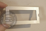 Табличка карман в виде рамки №101. Материал лицевой поверхности - композитный пластик 1.7 мм под серебро.