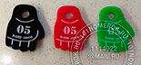 Бирки для ключей №43. Изготовлены из цветного акрила 3 мм в виде перчаток для смешанных единоборств. Гравировка.